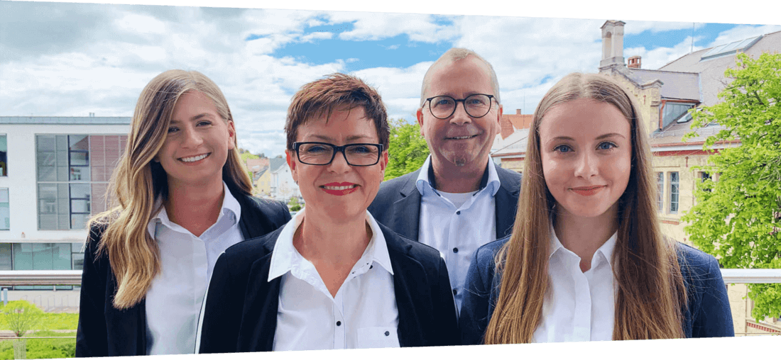 Service-Team der BKK SBH: Marianna Mantay, Ute Rosenfelder, Gerhard Hahn, Vanessa Kosch